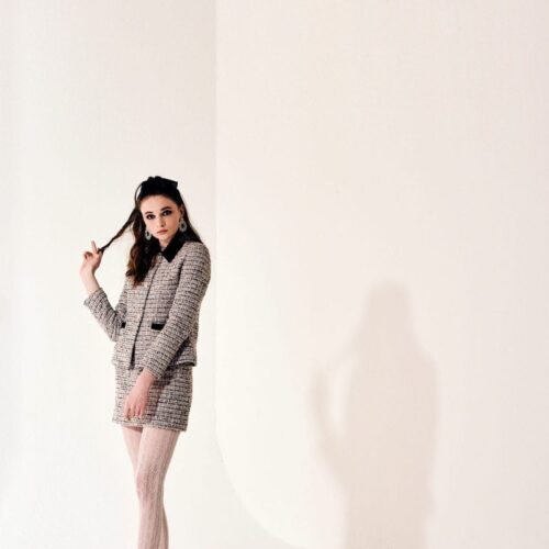 Alternative view of #4.1 Bouclé Amelie Tweed (Skirt)
