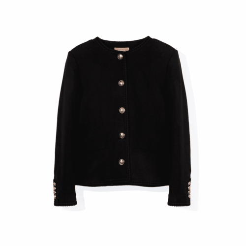 #5 Essential Black Crepe Jacket