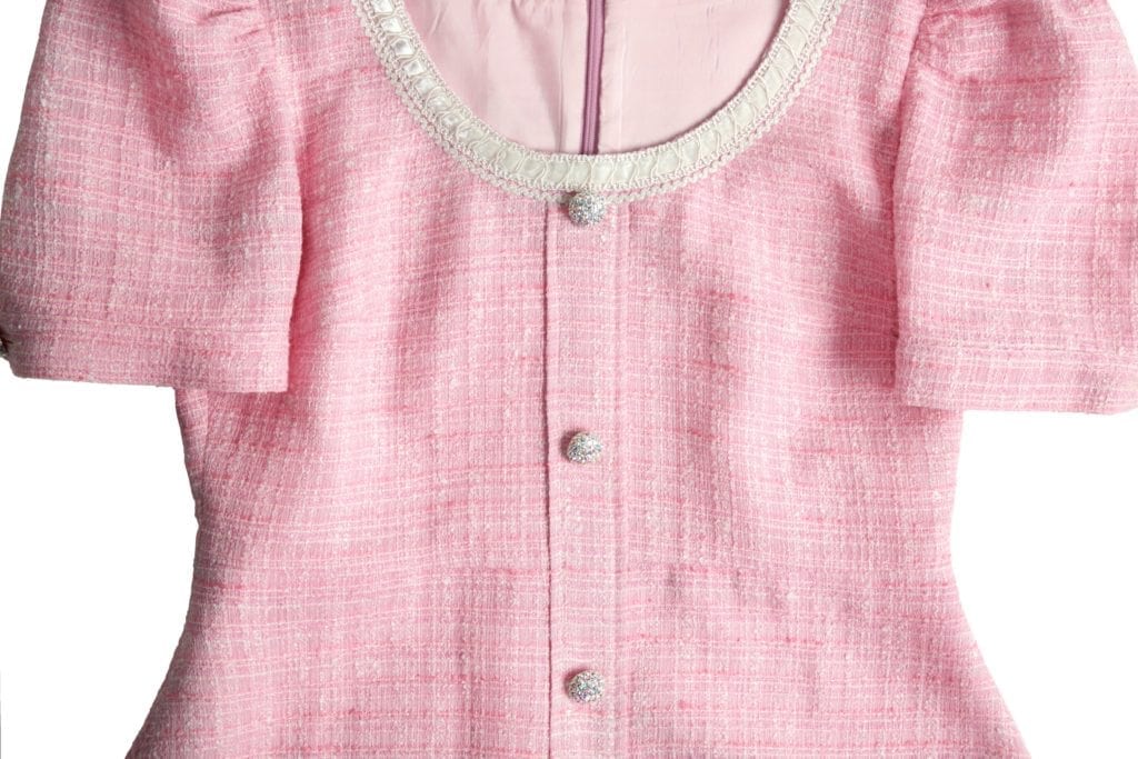 #11 Blush Summer Tweed Dress