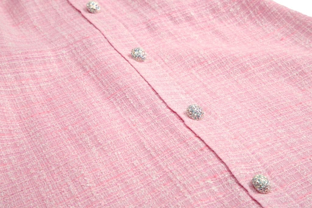 #11 Blush Summer Tweed Dress