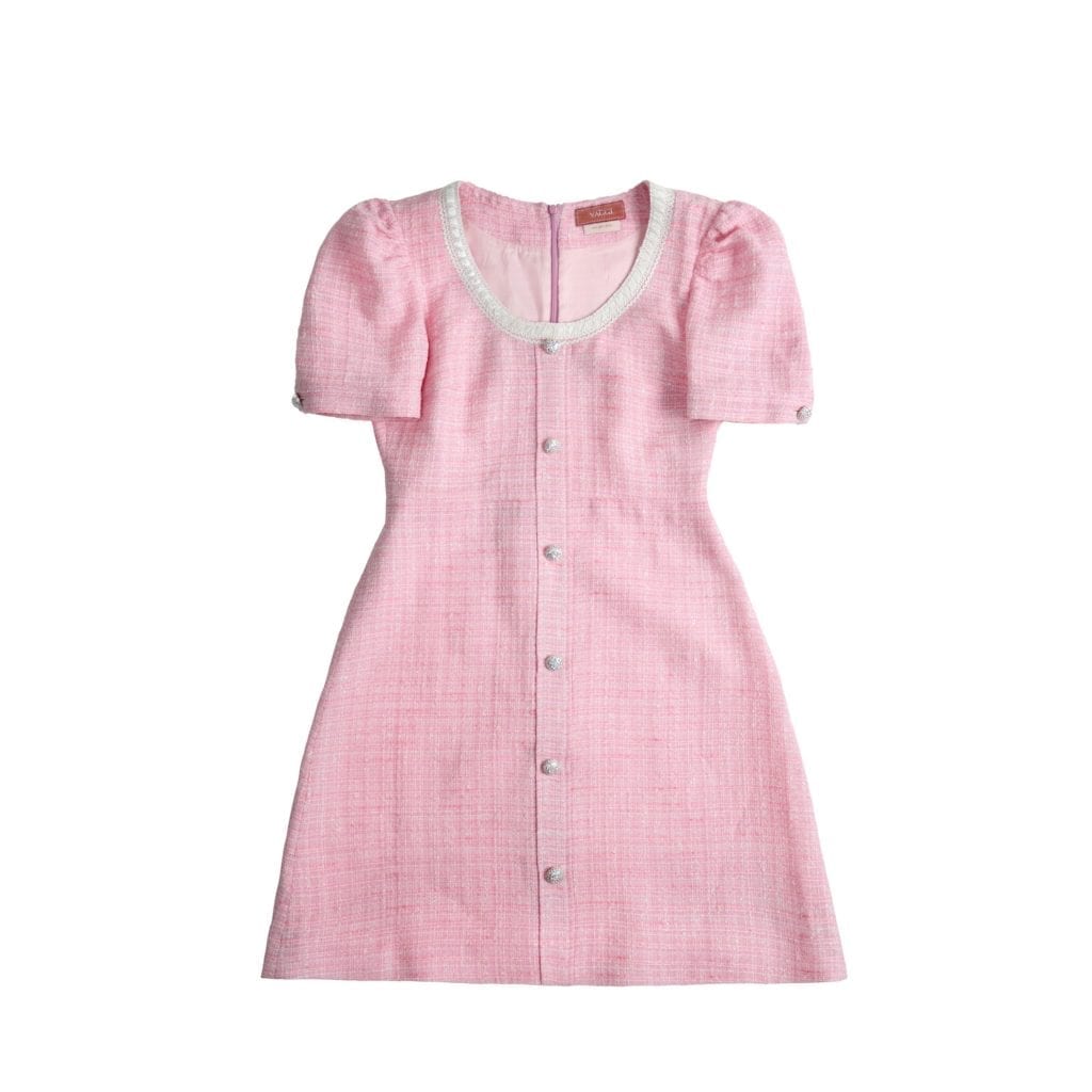 #11 Blush Summer Tweed Dress