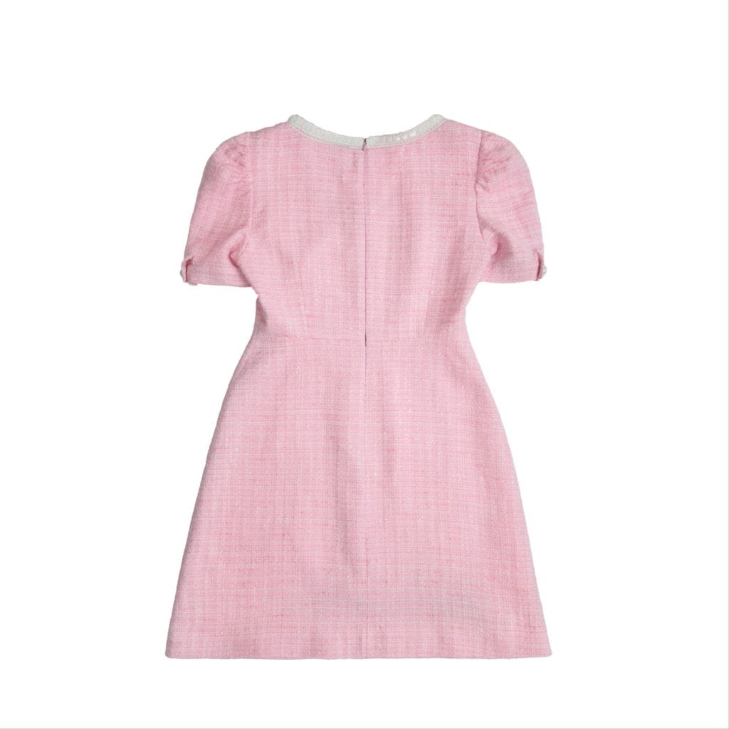 #11 Blush Summer Tweed Dress