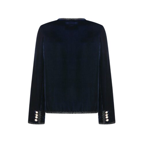 Alternative view of #15.1 Essential Agehara Velvet Jacket (Navy)