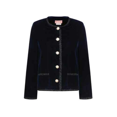 #15.1 Essential Agehara Velvet Jacket (Navy)