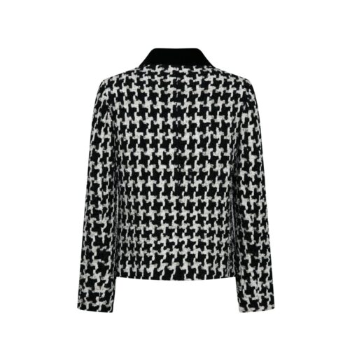 Alternative view of #17 Shiny B/W Houndstooth Tweed (Jacket)