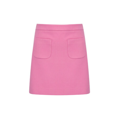 #20.1 Diana Pink Wool Skirt