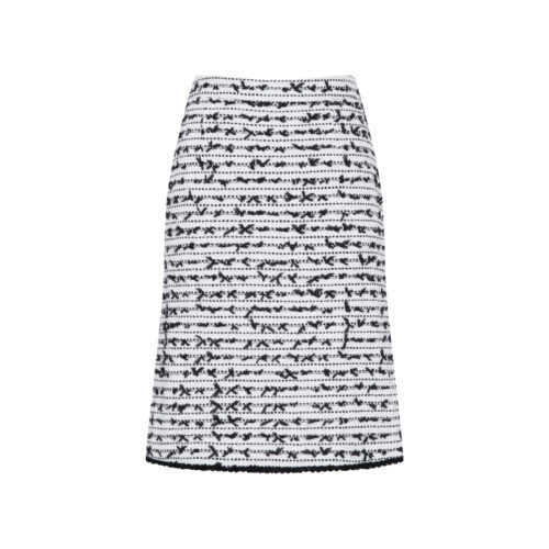 #23.1 B/W Ribbon Tweed Skirt