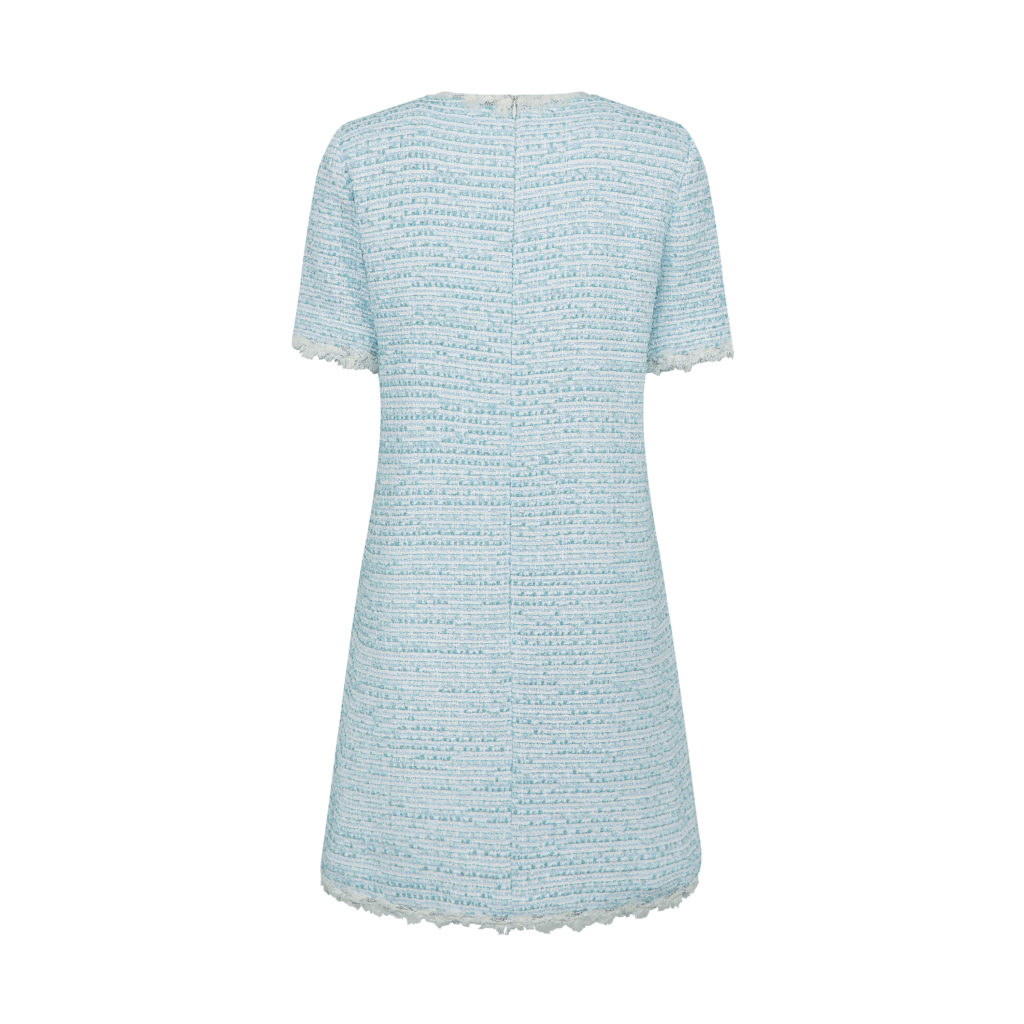#26 Jane Summer Tweed Dress (Blue Tweed)