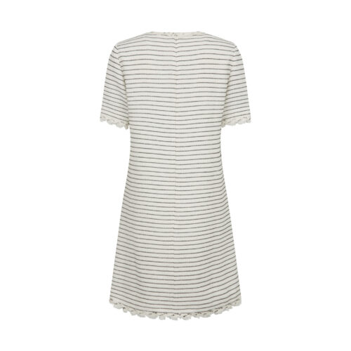 Alternative view of #26.1 Jane Summer Tweed Dress (B / W Stripe Tweed )