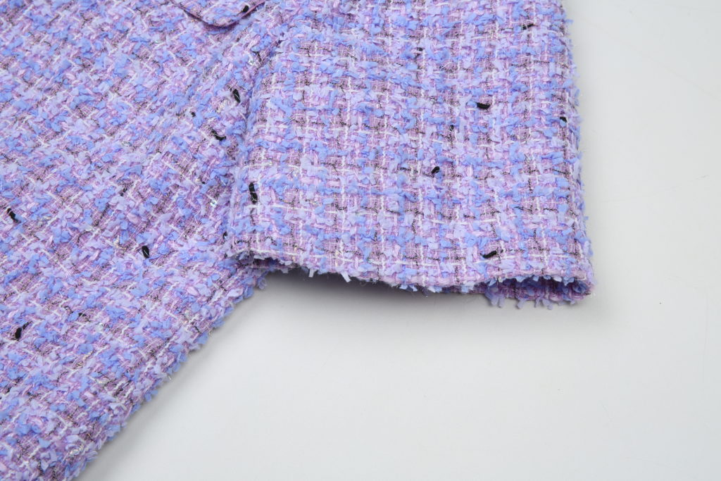 #27.1 Shiny Lavender Tweed Vest [+Sleeves/ 소매추가]