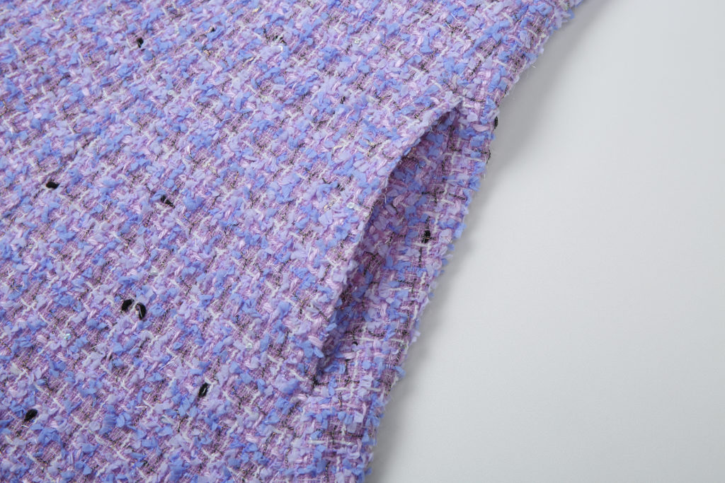 #27.2 Shiny Lavender Tweed Dress