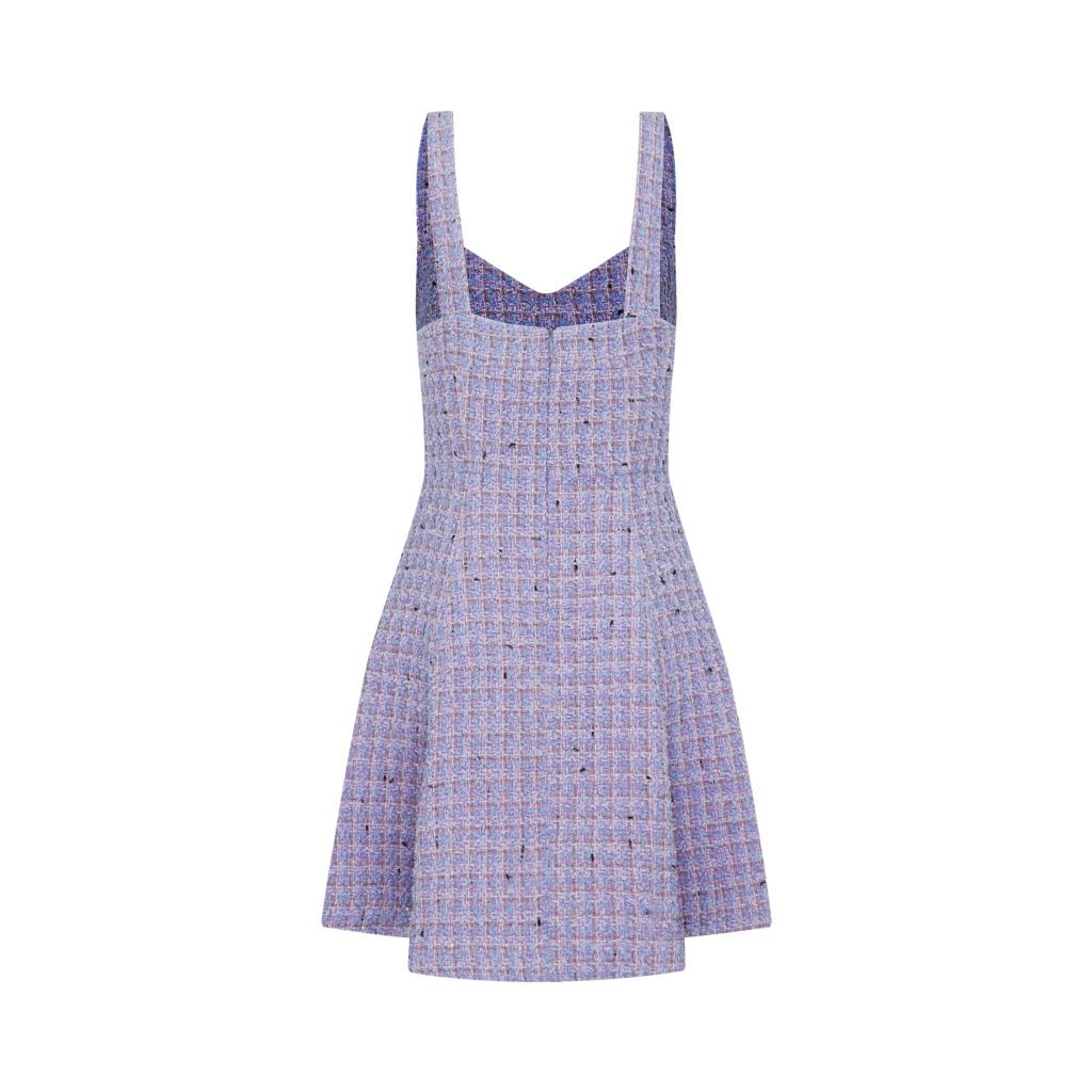 #27.2 Shiny Lavender Tweed Dress