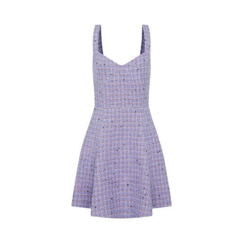 #27.2 Shiny Lavender Tweed Dress