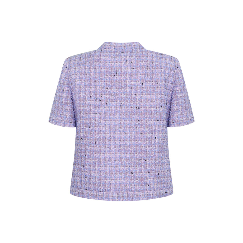 #27.1 Shiny Lavender Tweed Vest [+Sleeves/ 소매추가]