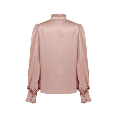 Alternative view of #30 Jeanne Silk Blouse (Pink Beige)