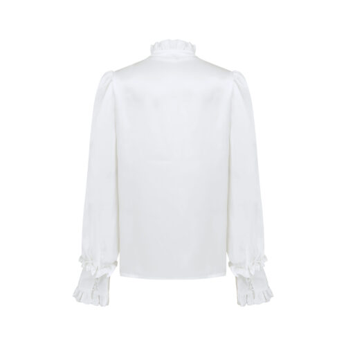 Alternative view of #30.1 Jeanne Silk Blouse (Pearl White)