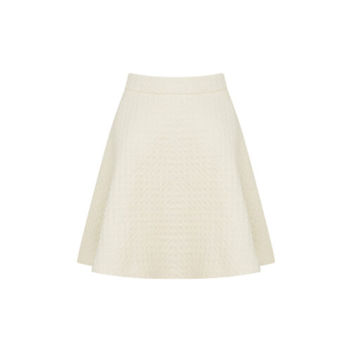 #33.1 Midnight in London Ivory Tweed (Skirt)