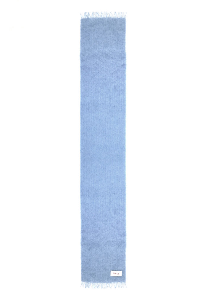 #36.1 Luxury British Mohair Scarf (Baby Blue)