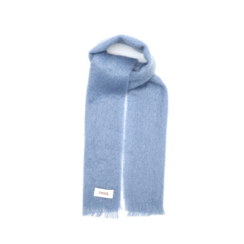 #36.1 Luxury British Mohair Scarf (Baby Blue)