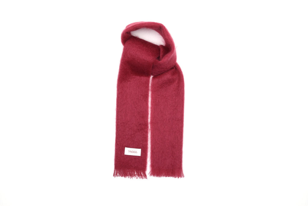 #36 Luxury British Mohair Scarf (Dark Rose Pink)