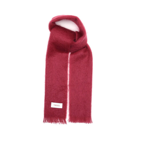 #36 Luxury British Mohair Scarf (Dark Rose Pink)