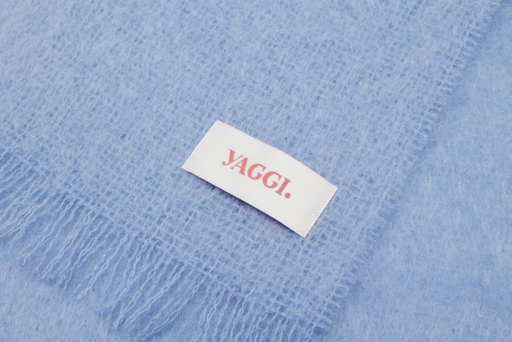 #36.1 Luxury British Mohair Scarf (Baby Blue)