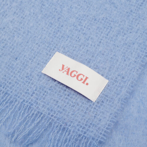 Alternative view of #36.1 Luxury British Mohair Scarf (Baby Blue)