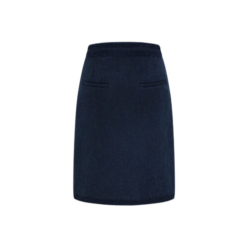 Alternative view of #37.1 British Mohair Skirt (Dark Navy)