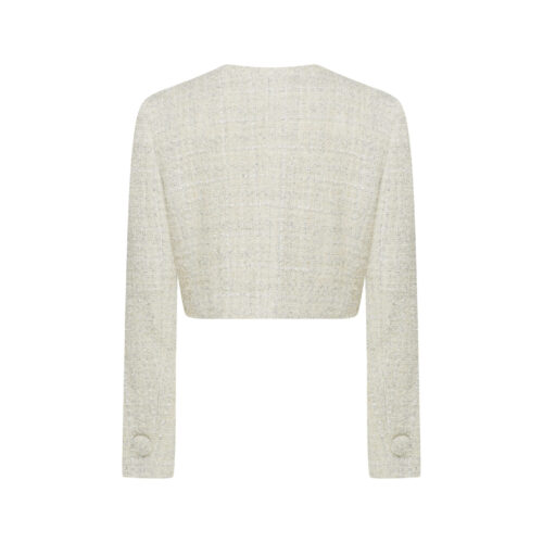 Alternative view of #44 Shiny White/Silver French Tweed Jacket