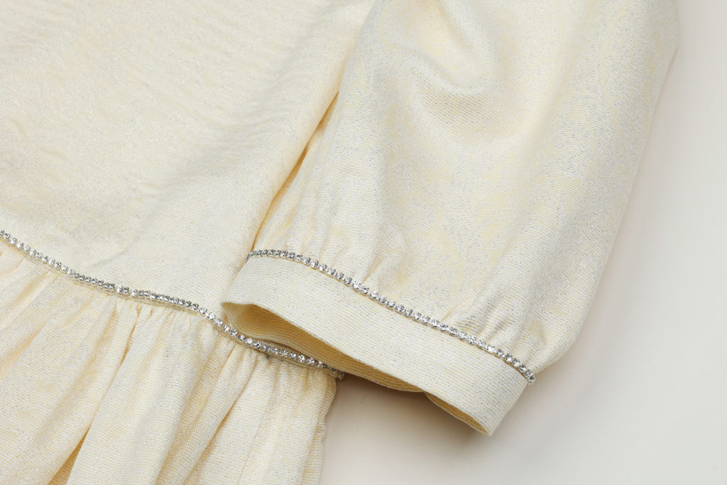 #46 French Jacquard Balloon Dress