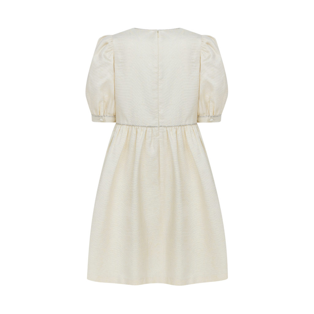#46 French Jacquard Balloon Dress