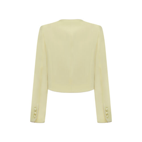 Alternative view of #48 Square Neck Double Breasted Jacket (Butter)