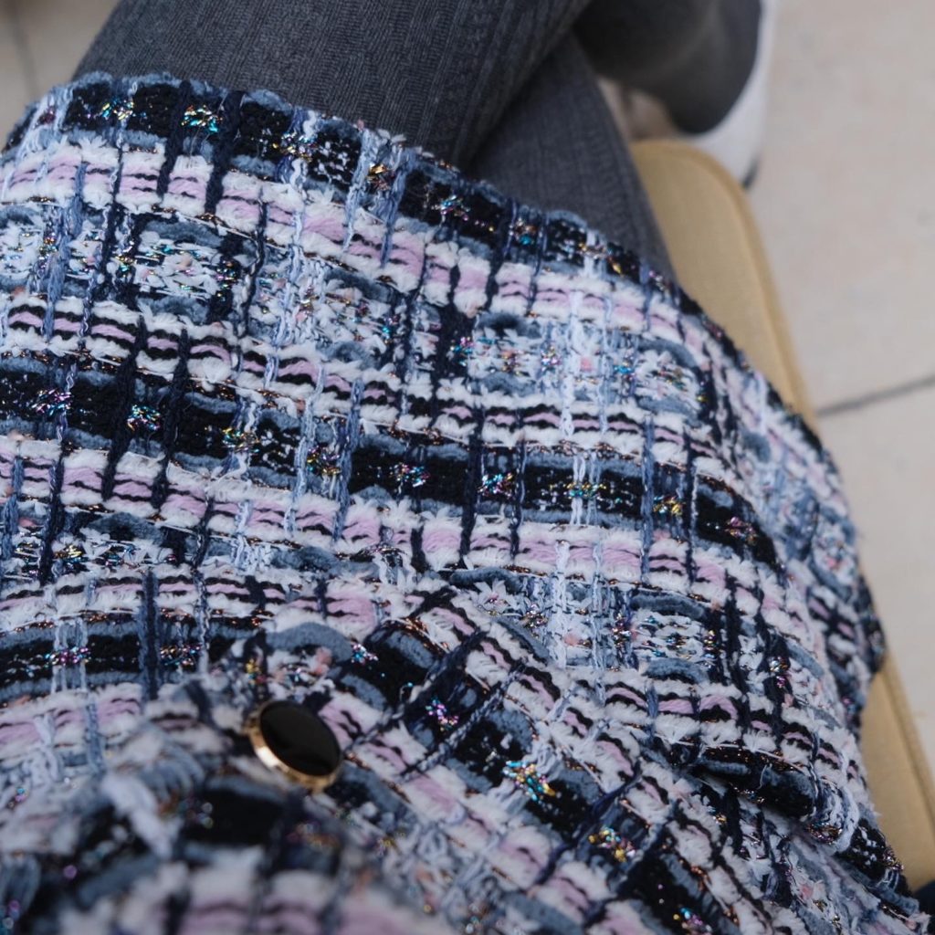 #55.1 Night Garden Tweed Skirt (SET 구매시 5% 할인적용)