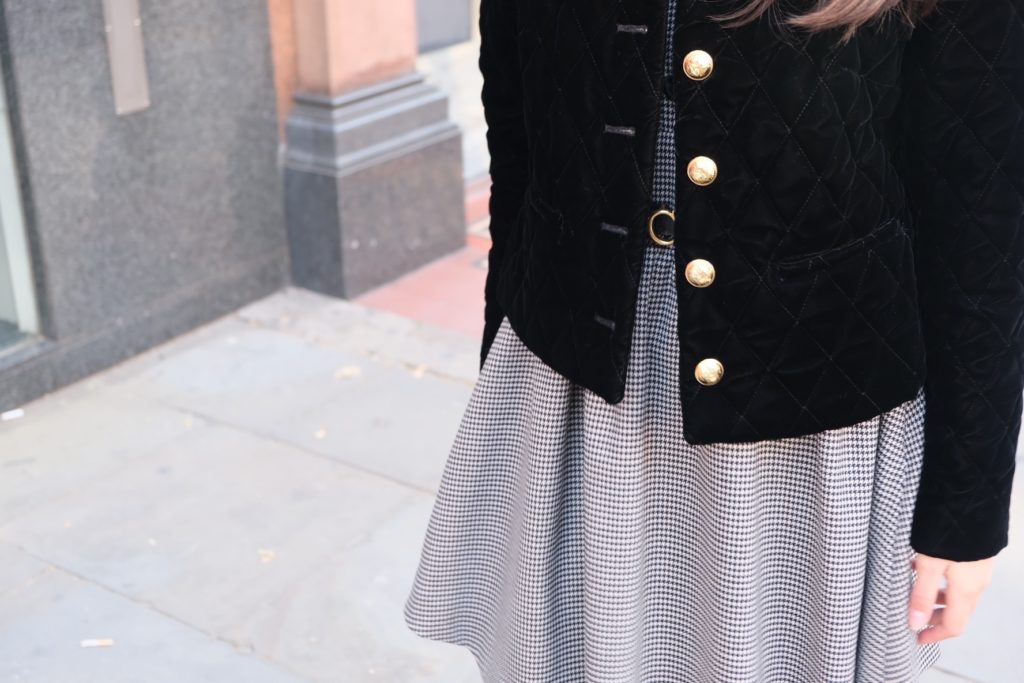 #57 London Check Wool Dress