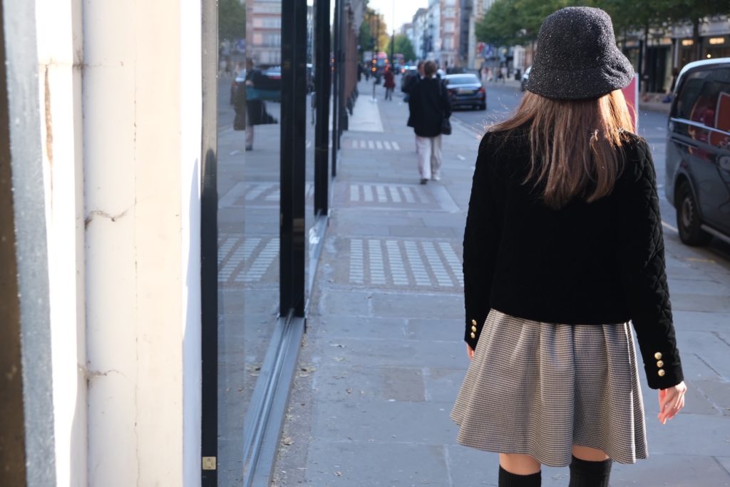 #57 London Check Wool Dress