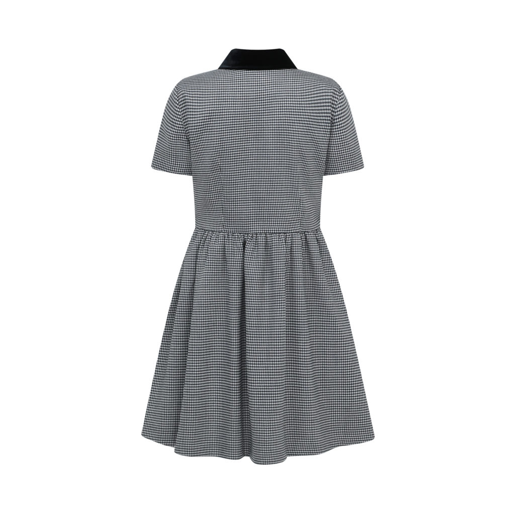 #57 London Check Wool Dress