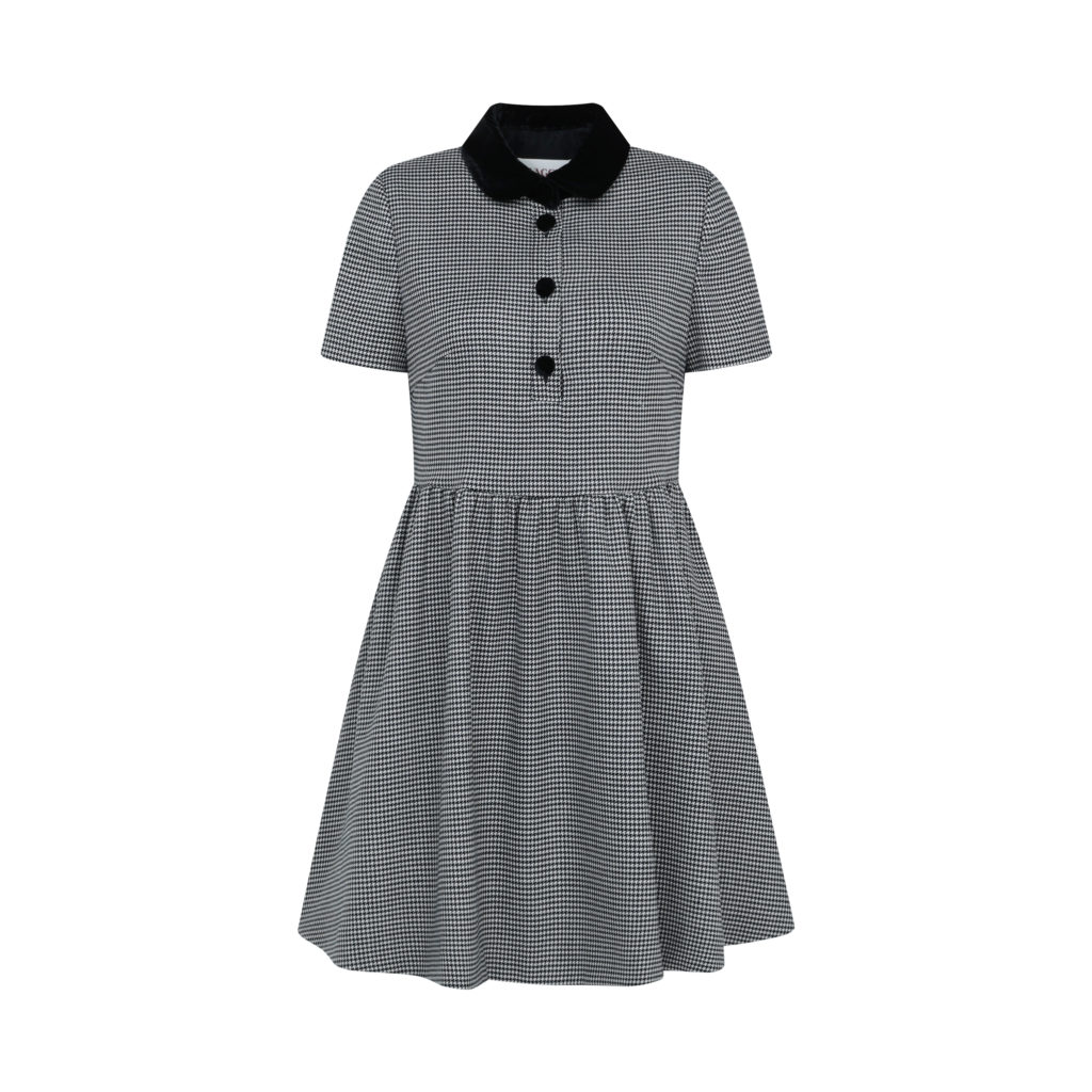 #57 London Check Wool Dress