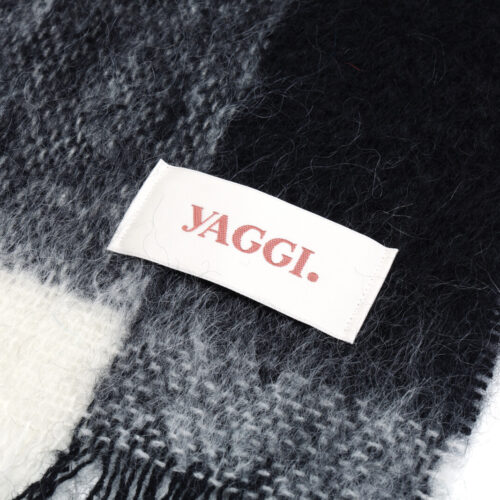 Alternative view of #60 Luxury British Mohair Scarf (Black Check)