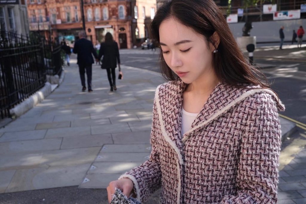 #64 Snowball Pink Sailor Tweed Jacket
