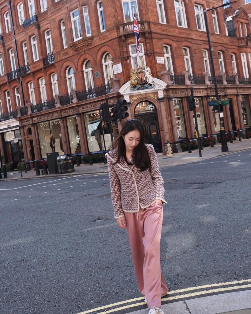 #64 Snowball Pink Sailor Tweed Jacket