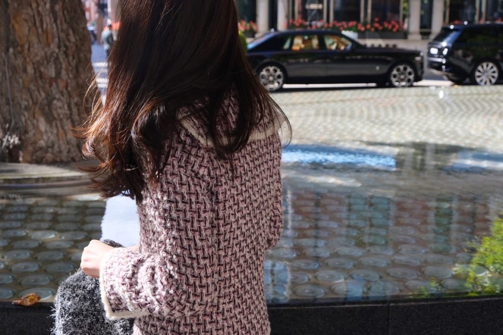 #64 Snowball Pink Sailor Tweed Jacket