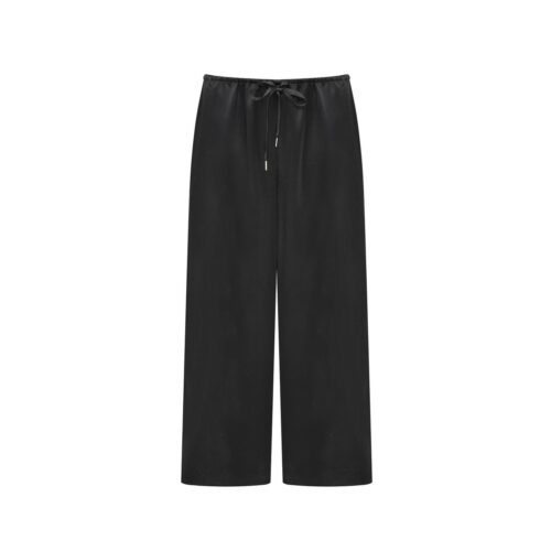 #65 Chelsea Satin Silk Trousers (Black)