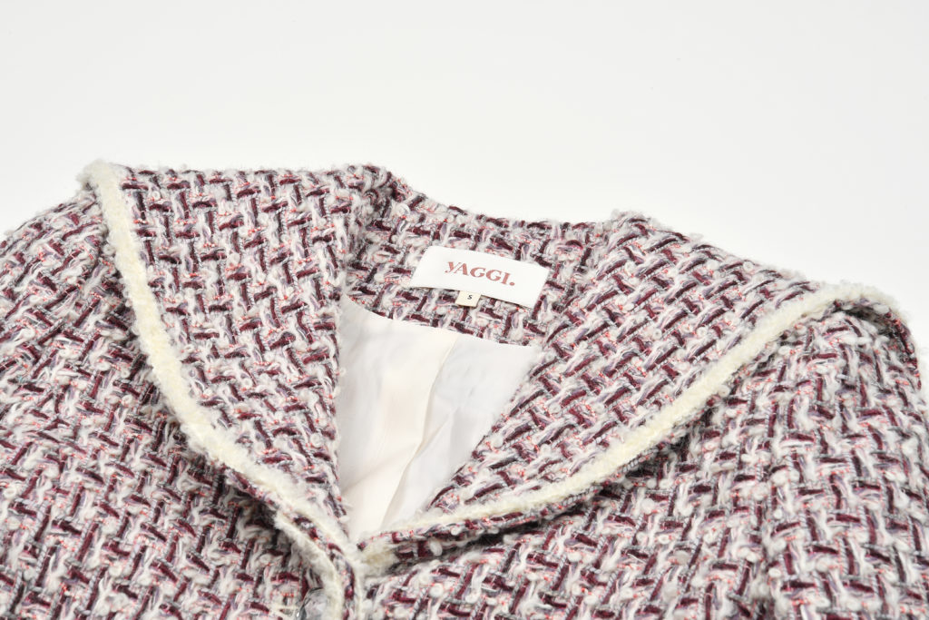 #64 Snowball Pink Sailor Tweed Jacket