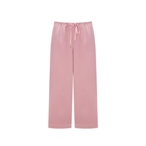 #65.1 Chelsea Satin Silk Trousers (Pink)