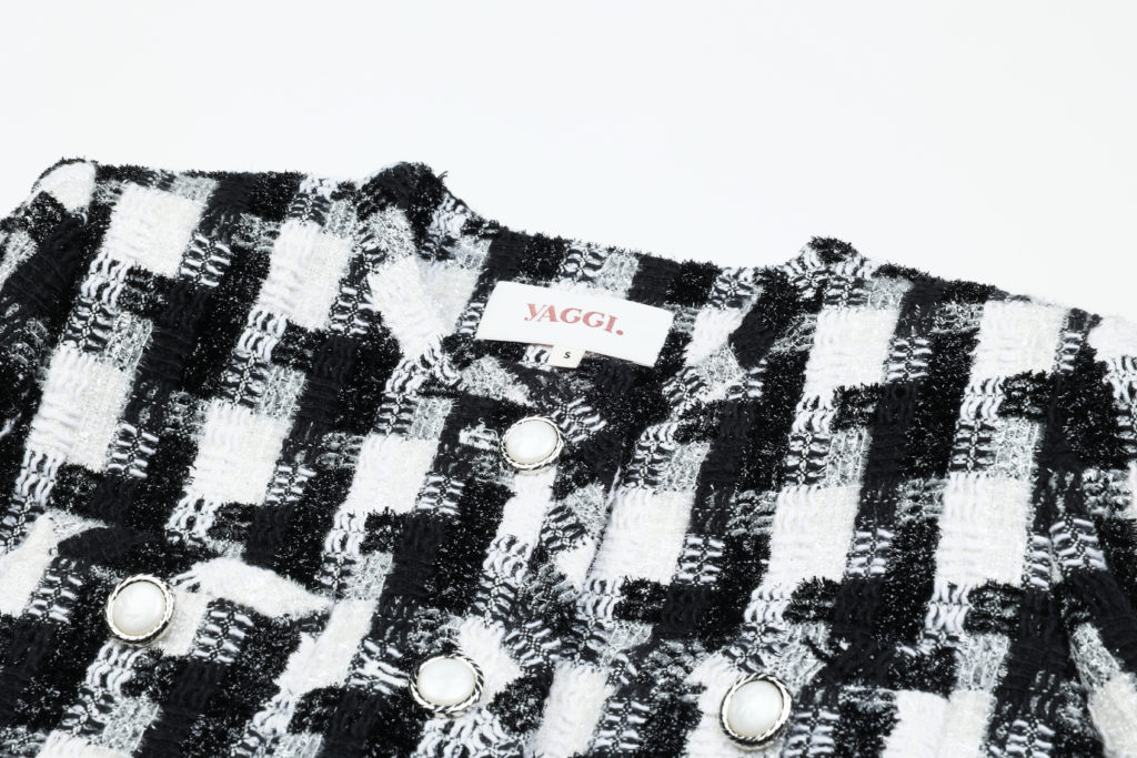 #67 Shiny Check Tweed Jacket (Set 5% Off)