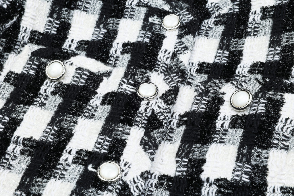 #67 Shiny Check Tweed Jacket (Set 5% Off)