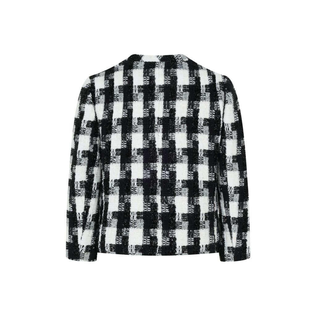 #67 Shiny Check Tweed Jacket (Set 5% Off)