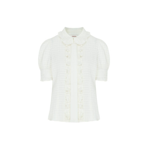 #68.2 Italian Jacquard Cotton Blouse