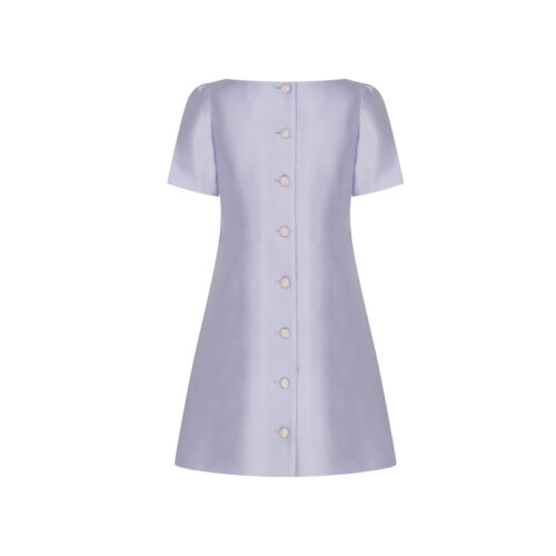 Alternative view of #70.1 Petite Silk Button Dress (Lavender)