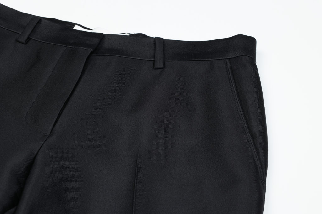 #69.1 Hepburn Mikado Silk Trousers (Black)